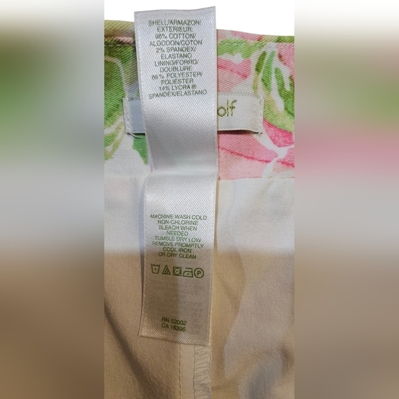 Liz Claiborne - Lizgolf Floral Golf Tennis Athleisure Pink/Green Skirt/ Skort‌‌ - Picture 8 of 9